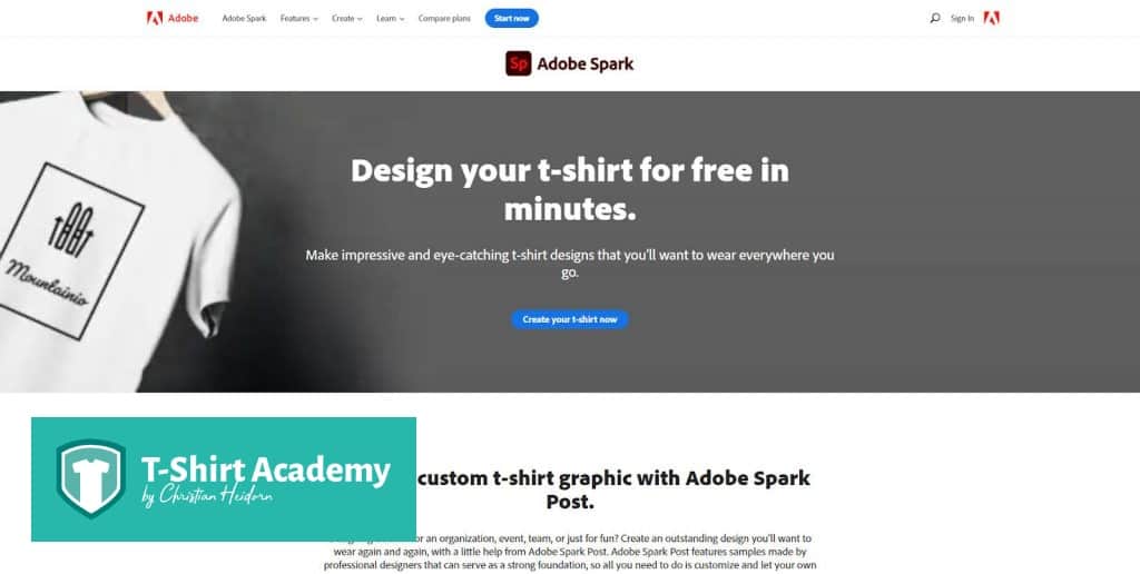 Online shirt designer tool adobe spark 1
