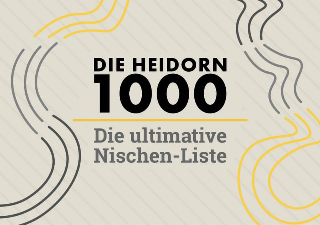 Die Heidorn 1000 - Die ultimative T Shirt Nischen Liste