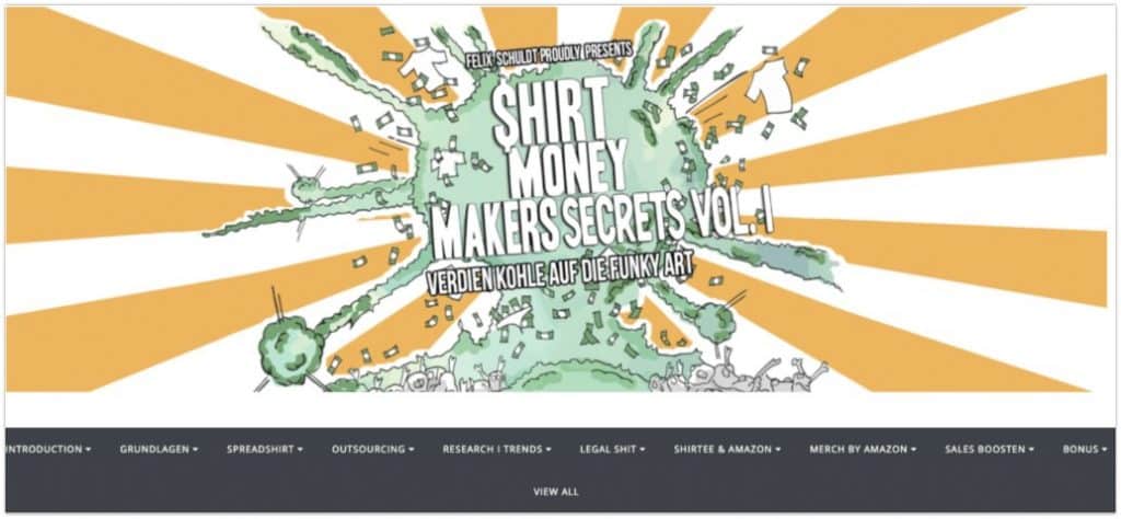 Shirt Money Makers Secrets Vol.1 – Felix Schuldts T-Shirt Online Kurs